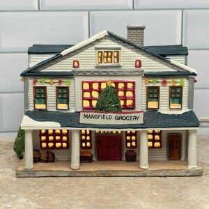 Lemax Hearthside Mansfield Grocery Lighted House (1995)  55148 Christmas village